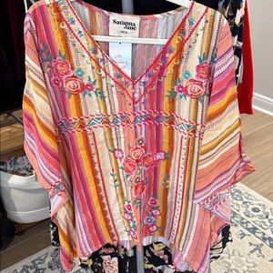 Savanna Jane Embroidered 1x/2x Kaftan Style